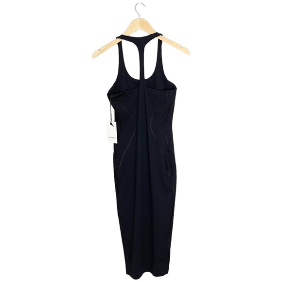 NWT Vimmia x CRK T Back Tank Midi Dress Black - Picture 3 of 5